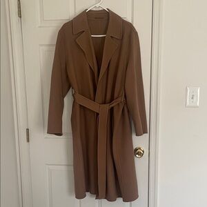 Closed Wool Camel Brown Belted Coat XL